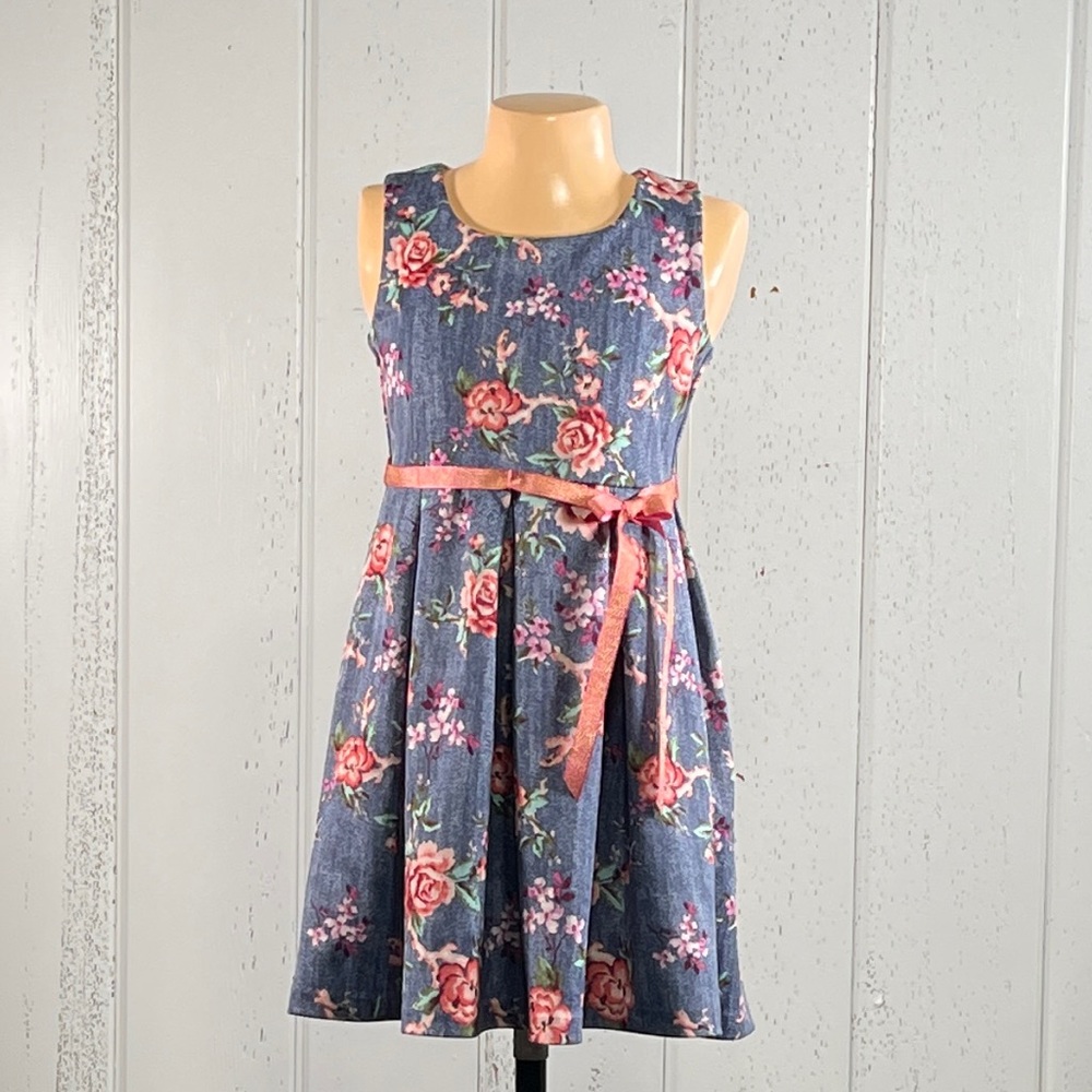 **Bonnie Jean Girl’s Floral Print Sleeveless Dress Sz 10